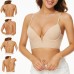 Low Back Bras for Women - Seamless Underwire U-Shaped Invisible Backless Bras-Multiway Convertible Straps Halter Bra