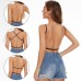 Low Back Bras for Women - Seamless Underwire U-Shaped Invisible Backless Bras-Multiway Convertible Straps Halter Bras