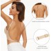 Low Back Bras for Women - Seamless Underwire U-Shaped Invisible Backless Bras-Multiway Convertible Straps Halter Bra