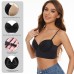 Low Back Bras for Women - Seamless Underwire U-Shaped Invisible Backless Bras-Multiway Convertible Straps Halter Bras