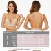 Low Back Bra-Seamless Underwire Invisible Backless Bras-Convertible Halter Bras Multiway Low Cut Bras for Women A to DD Cup